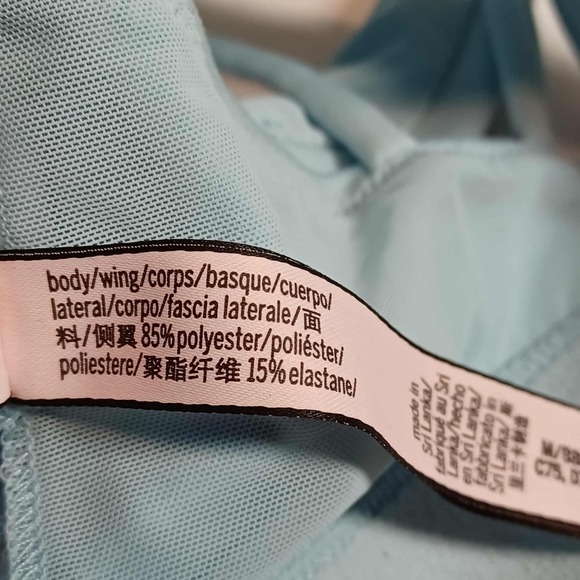 Victoria’s Secret Size Medium Wireless Light Blue Strappy Back Lounge Bra - Picture 6 of 8